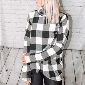 Buffalo Plaid Turtleneck